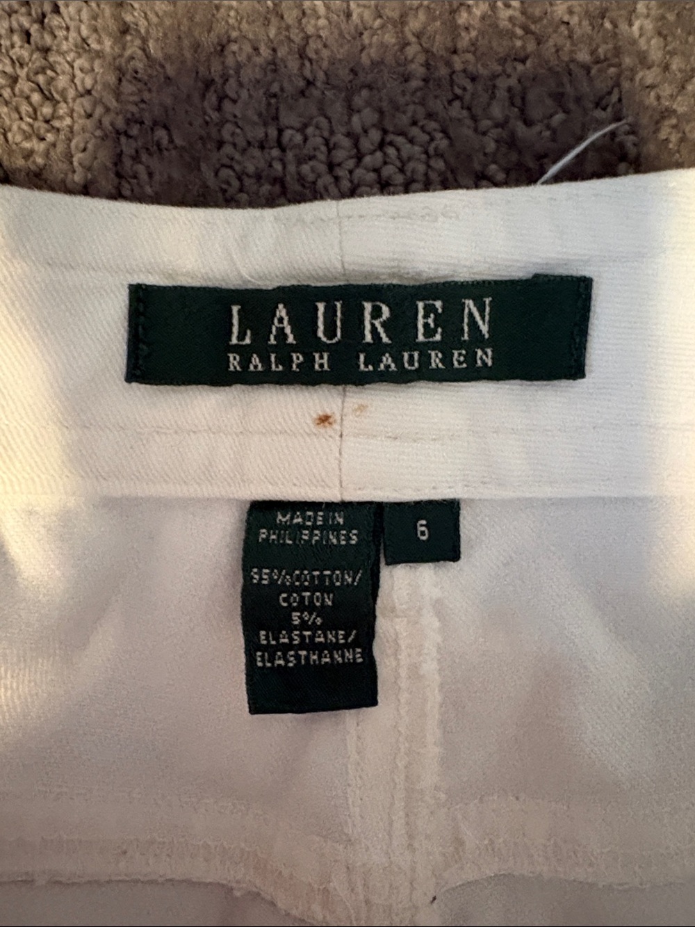 Ralph Lauren White Women’s Cotton Pants. - Picture 4 of 5